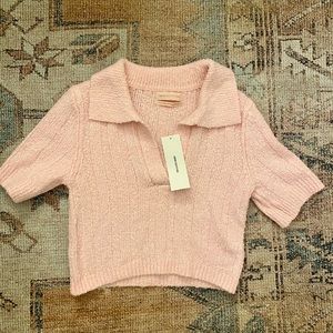 New with tags urban outfitters polo sweater crop top